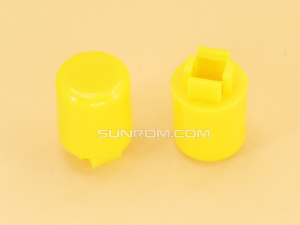 Yellow Cap R8.9 Square Stem 3.8mm for Switches 12x12x7.3mm