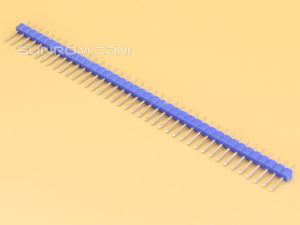 2.54mm 40x1 Blue Male Straight Header Strip Height 11mm