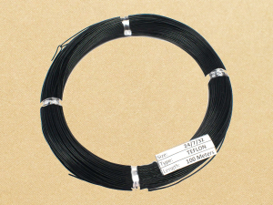 Black 24 AWG 24/7/32 Multi-Strand PTFE Teflon - Silver Plated Copper wire Reel of 100 meters