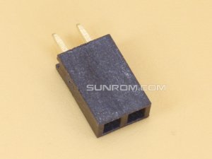 1x2 2.54mm Female Straight Single Row Header Strip