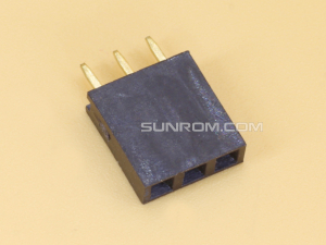 1x3 2.54mm Female Straight Single Row Header Strip