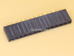 1x14 2.54mm Female Straight Single Row Header Strip