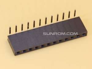 1x12 2.54mm Female Right Angle Single Row Header Strip