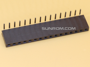 1x16 2.54mm Female Right Angle Single Row Header Strip