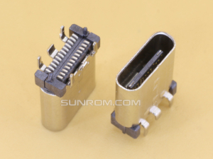 USB Type-C 24P Female Vertical Height 10.4mm