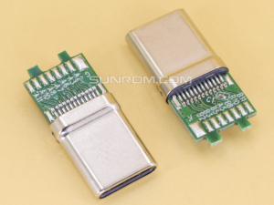 USB Type-C Male - 16 pin Breakout PCB
