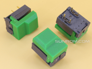 Key Switch 17x12.5mm Green