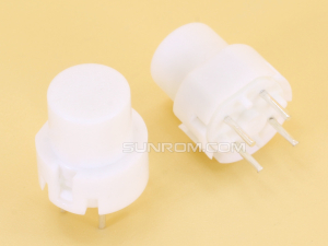 Tact Key Switch Round White