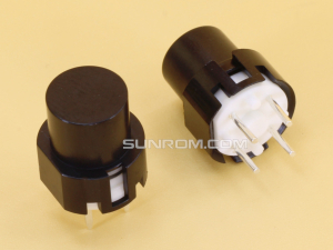 Tact Key Switch Round Black