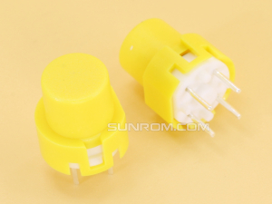 Tact Key Switch Round Yellow