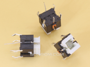 Switch 6x6x7.2mm Yellow LED Through Hole