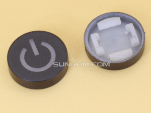 Power Black Cap R10 for Switch 6x6x7.2H LED
