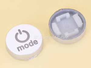 Mode Silver Cap R10 for Switch 6x6x7.2H LED