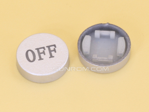 Off Silver Cap R10 for Switch 6x6x7.2H LED
