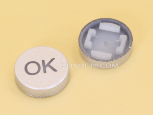 OK Silver Cap R10 for Switch 6x6x7.2H LED