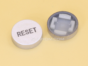 Reset Silver Cap R10 for Switch 6x6x7.2H LED