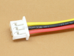 3 pin JST, 1.25mm, Teflon PTFE 28/7/36, One side Female 15cm wire