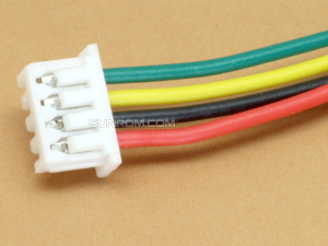 4 pin JST, 1.25mm, Teflon PTFE 28/7/36, One side Female 15cm wire