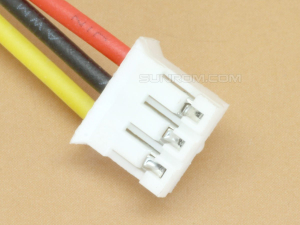 3 pin JST PH, 2mm, Teflon PTFE 24/7/32, One side Female 15cm wire