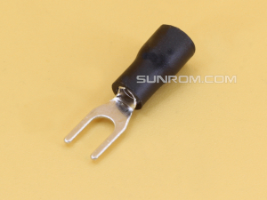 Fork Insulated Terminal - Wire 0.5-1.5 sq.mm - Bolt M3 - Width 5mm - 10A