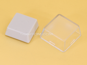 White + Transparent Cover DSA Keycap for MX Compatible Switches