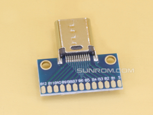 USB Type-C Female - 24 pin Breakout PCB