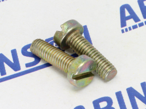 Cheese Head M3 (3mm) x 10mm Slotted Minus Steel MS Screws