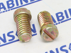 Cheese Head M6 (6mm) x 10mm Slotted Minus Steel MS Screws