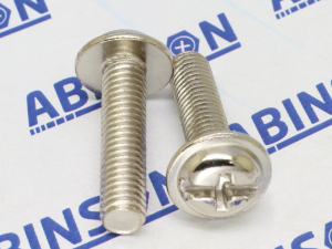 Washer Head M5 (5mm) x 20mm Phillips Steel MS Nickel Plated Screws