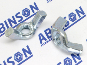 Wing Nut M5 (5mm) 0.8mm Pitch Mild Steel MS Zinc Plated