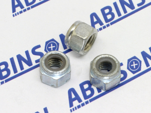 Nyloc Locknut M5 (5mm) 0.8mm Mild Steel MS Nylon-Insert Hex Zinc Plated