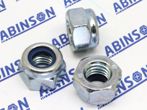 Nyloc Locknut M10 (10mm) 1.5mm Mild Steel MS Nylon-Insert Hex Nyloc Zinc Plated