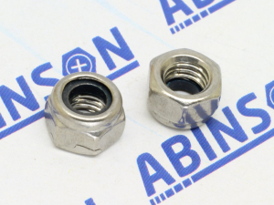 Nyloc Locknut M5 (5mm) 0.8mm Stainless Steel SS Nylon-Insert Hex Nut