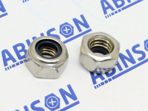 Nyloc Locknut M6 (6mm) 1mm Stainless Steel SS Nylon-Insert Hex Nut