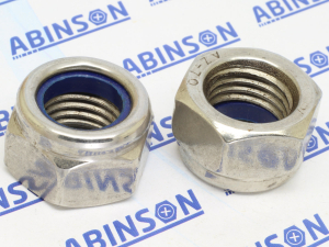 Nyloc Locknut M12 (12mm) 1.75mm Stainless Steel SS Nylon-Insert Hex Nut
