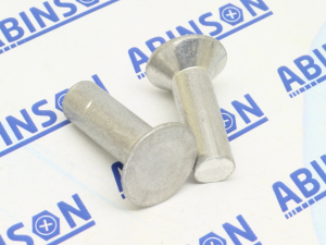 CSK 6x20 Rivet 6mm Diameter x 20mm Length Counter Sunk Solid Aluminum