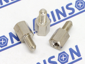 Hex Standoffs Spacers M3 (3mm) x 6mm x 0.5mm Threaded Male-Female Zinc Plated Brass