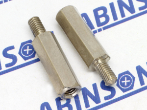 Hex Standoffs Spacers M3 (3mm) x 15mm x 0.5mm Threaded Male-Female Zinc Plated Brass