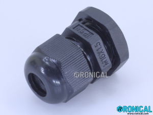 Nylon Cable Gland M16 Black for Cable Dia 4-8mm