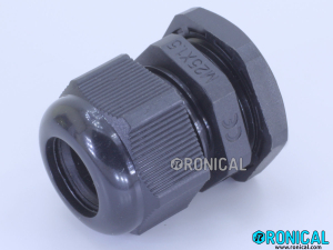 Nylon Cable Gland M25 Black for Cable Dia 12-17mm