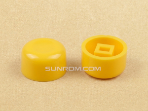 Yellow Cap R13 ID=3x2 for Push ON/OFF Switches