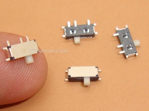 Slide Switch SMD Horizontal - 3 pins - 1 circuits - 2 positions