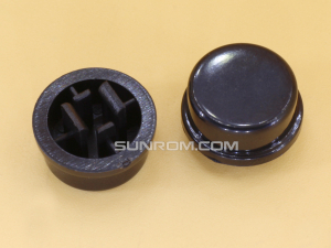 Black Round Cap for Omron B3F Series Switches