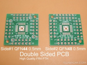44-48 pin Quad 0.5mm Pitch Adapter PCB