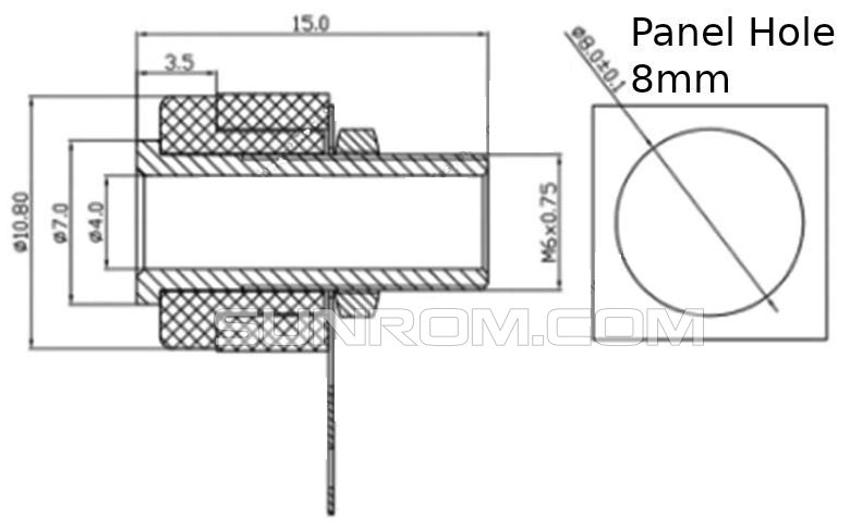 Conector Banana-Plug de 4mm Rojo — Talos Electronics