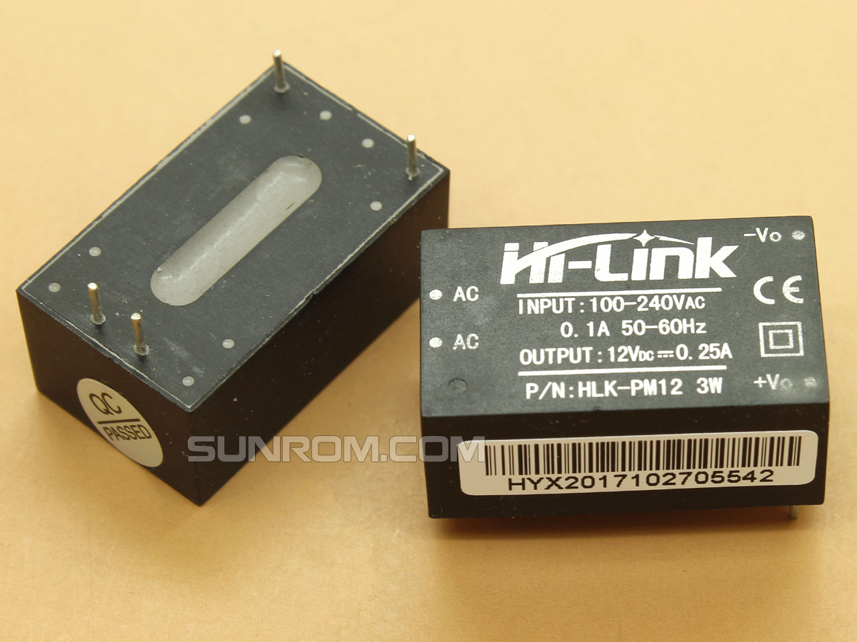 AC-DC Isolated Power Module 220V to 12V@0.25A 3W HLK-PM12