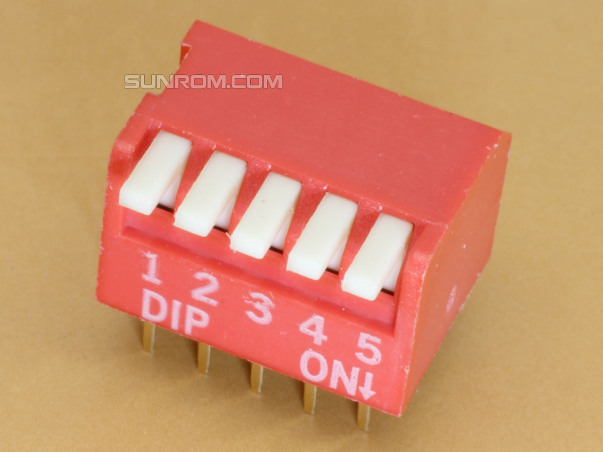 Composant électronique 8 façons piano Type Interrupteur DIP 5 pcs 