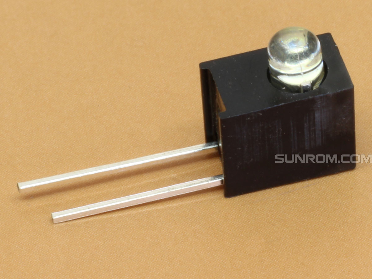 White 3MM LED holder 90 degree [5976] Sunrom Electronics/Technologies