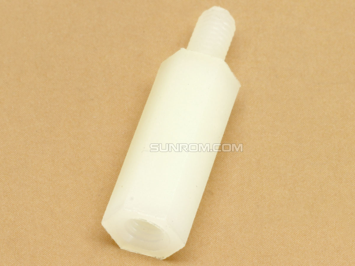 Plastic Hex Spacer M3 Thread x Length 15mm [6257] Sunrom Electronics