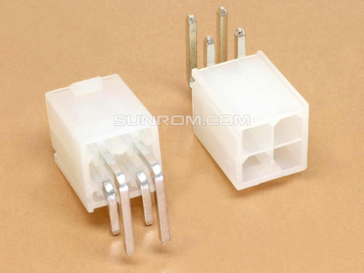 100pcs 2x2 Pin 4 Pin Female Double Row Straight PCB Header Strip, 2mm Pitch
